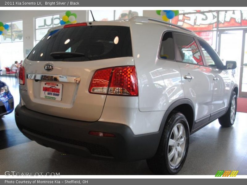 Bright Silver / Black 2011 Kia Sorento LX