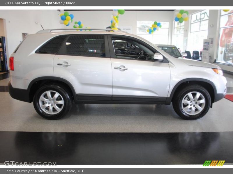 Bright Silver / Black 2011 Kia Sorento LX