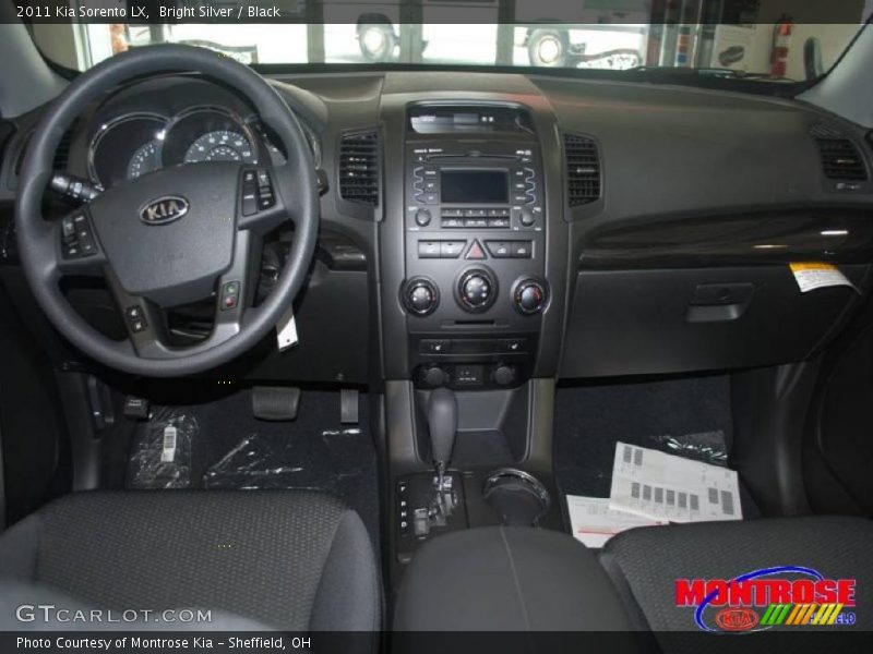 Bright Silver / Black 2011 Kia Sorento LX