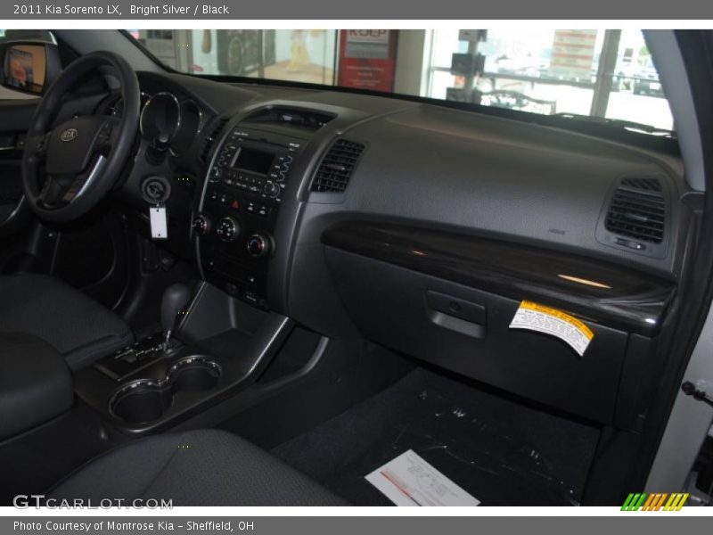 Bright Silver / Black 2011 Kia Sorento LX