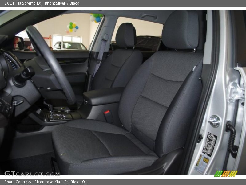 Bright Silver / Black 2011 Kia Sorento LX