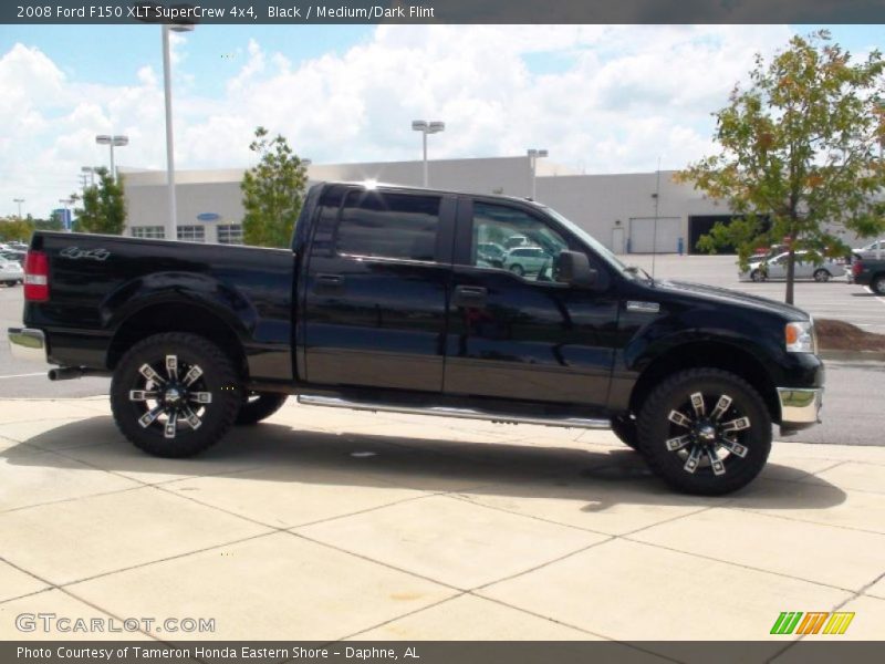 Black / Medium/Dark Flint 2008 Ford F150 XLT SuperCrew 4x4