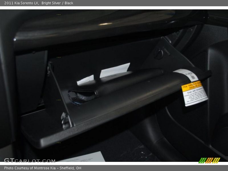 Bright Silver / Black 2011 Kia Sorento LX