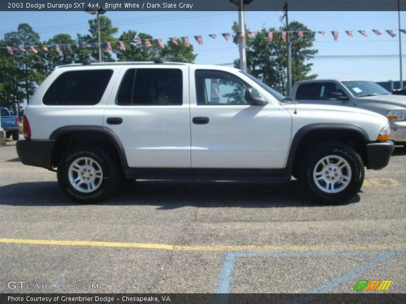 Bright White / Dark Slate Gray 2003 Dodge Durango SXT 4x4