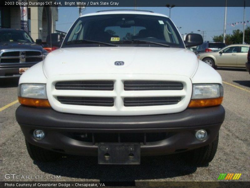 Bright White / Dark Slate Gray 2003 Dodge Durango SXT 4x4