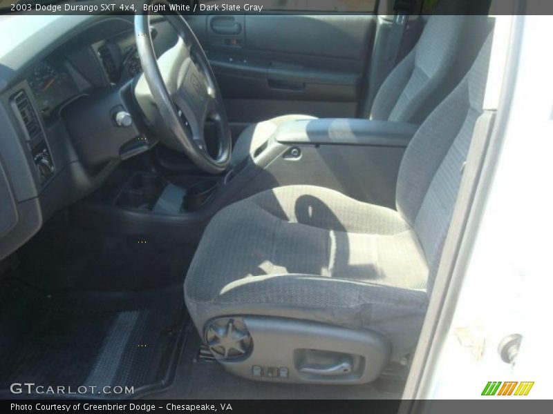 Bright White / Dark Slate Gray 2003 Dodge Durango SXT 4x4