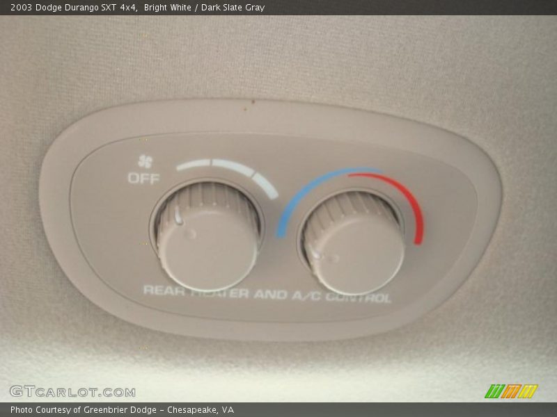 Bright White / Dark Slate Gray 2003 Dodge Durango SXT 4x4