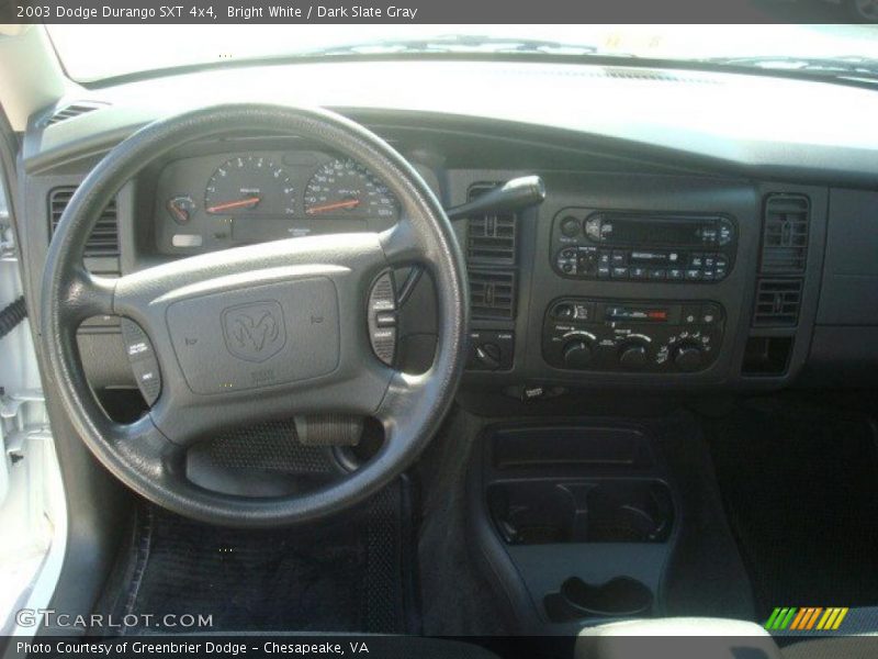 Bright White / Dark Slate Gray 2003 Dodge Durango SXT 4x4