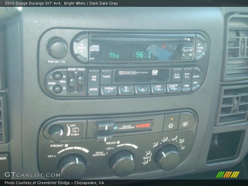 Bright White / Dark Slate Gray 2003 Dodge Durango SXT 4x4