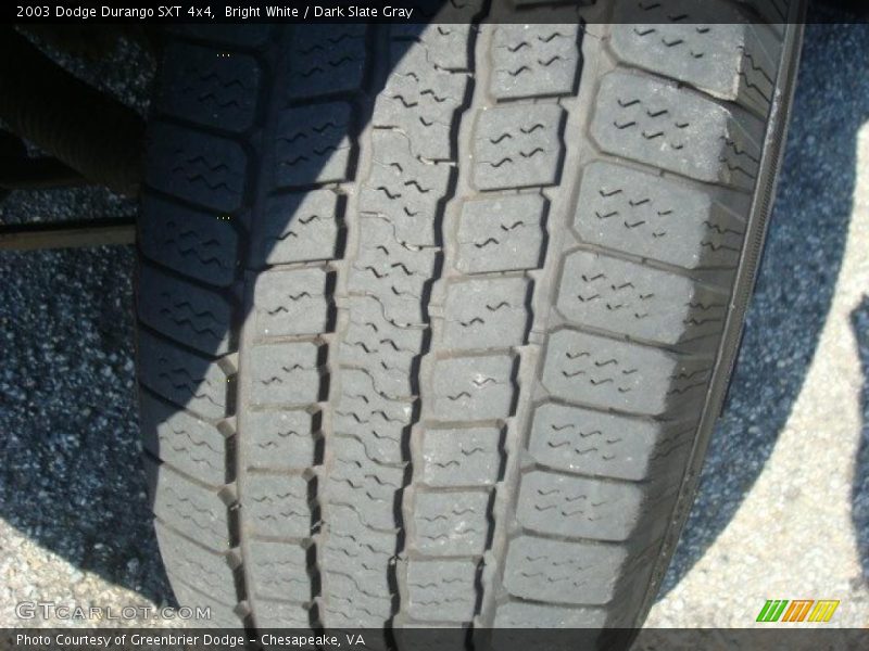 Bright White / Dark Slate Gray 2003 Dodge Durango SXT 4x4