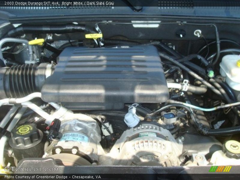 Bright White / Dark Slate Gray 2003 Dodge Durango SXT 4x4