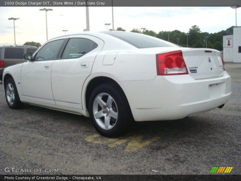 Stone White / Dark Slate Gray 2009 Dodge Charger SXT