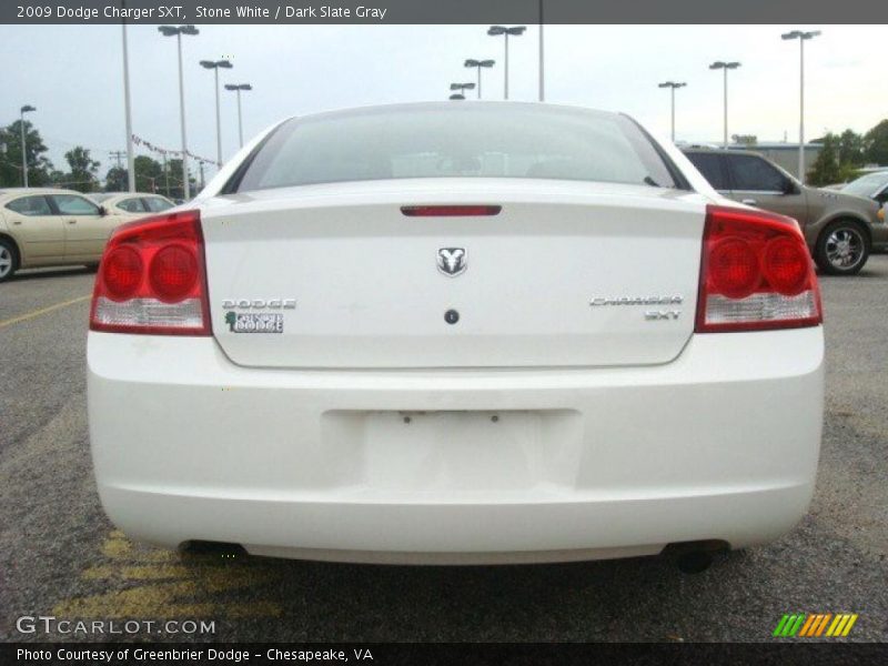 Stone White / Dark Slate Gray 2009 Dodge Charger SXT