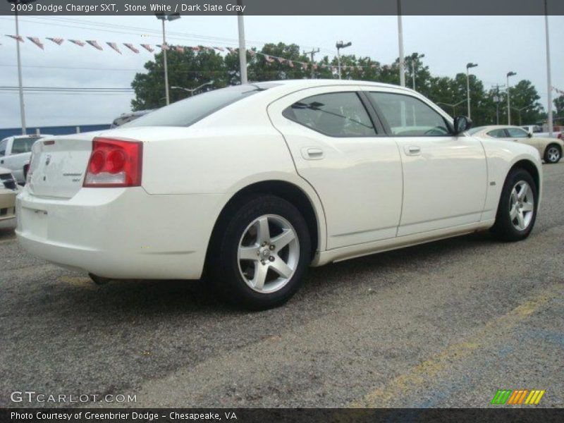Stone White / Dark Slate Gray 2009 Dodge Charger SXT