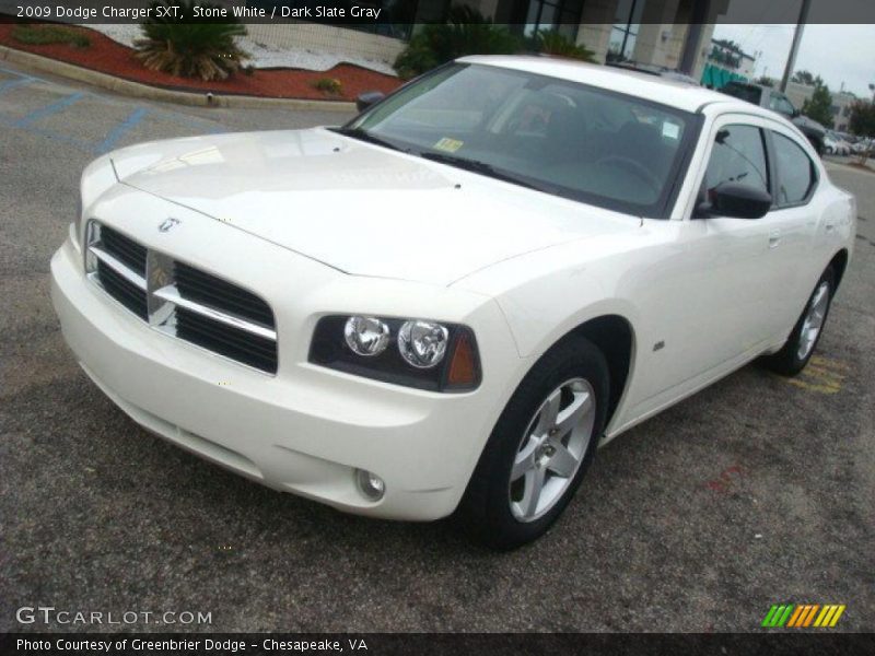 Stone White / Dark Slate Gray 2009 Dodge Charger SXT
