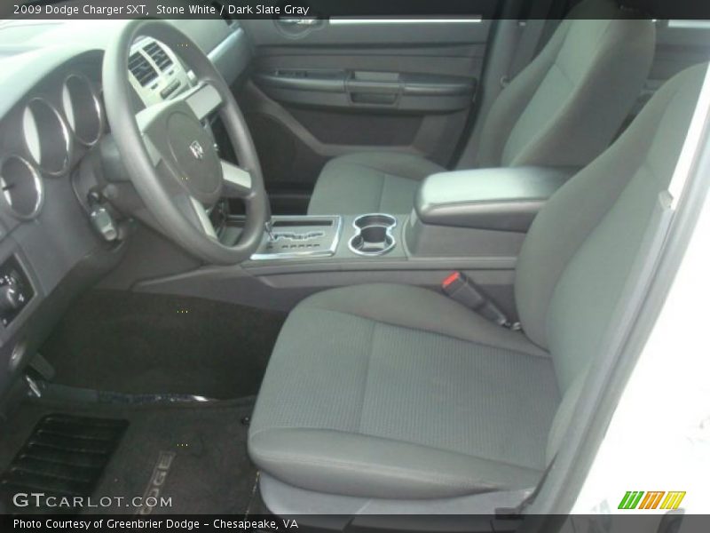 Stone White / Dark Slate Gray 2009 Dodge Charger SXT