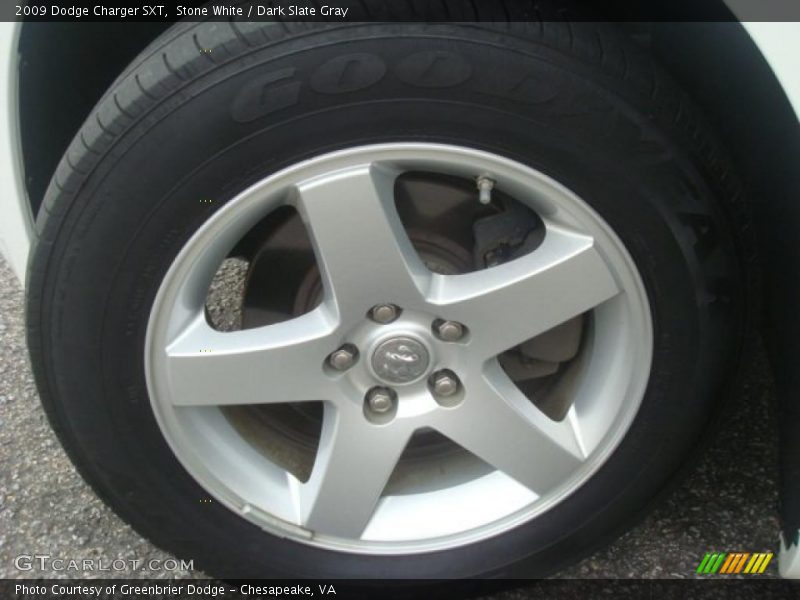 Stone White / Dark Slate Gray 2009 Dodge Charger SXT