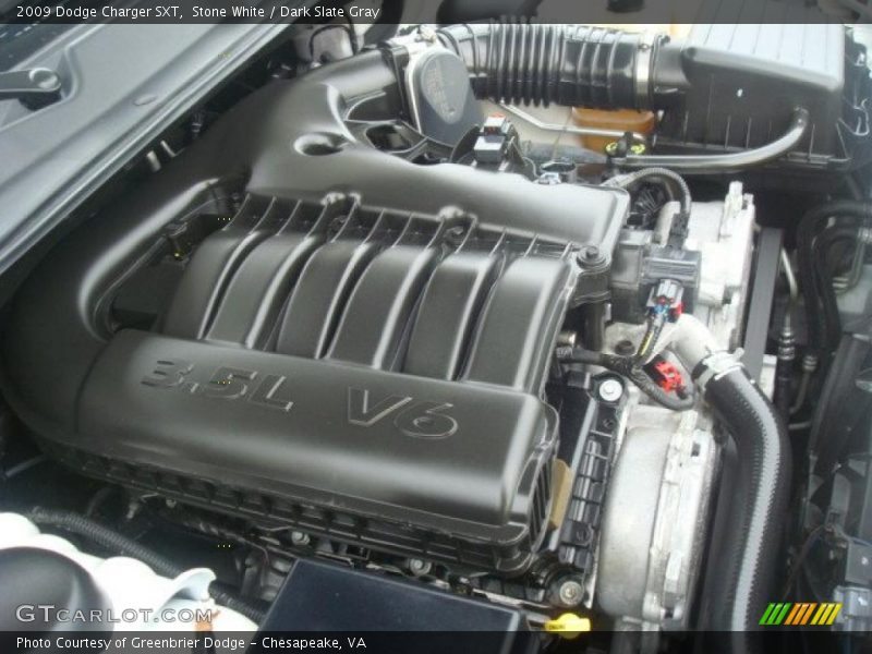 Stone White / Dark Slate Gray 2009 Dodge Charger SXT