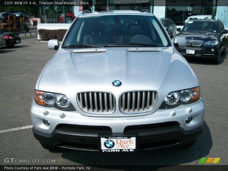 Titanium Silver Metallic / Black 2005 BMW X5 4.4i