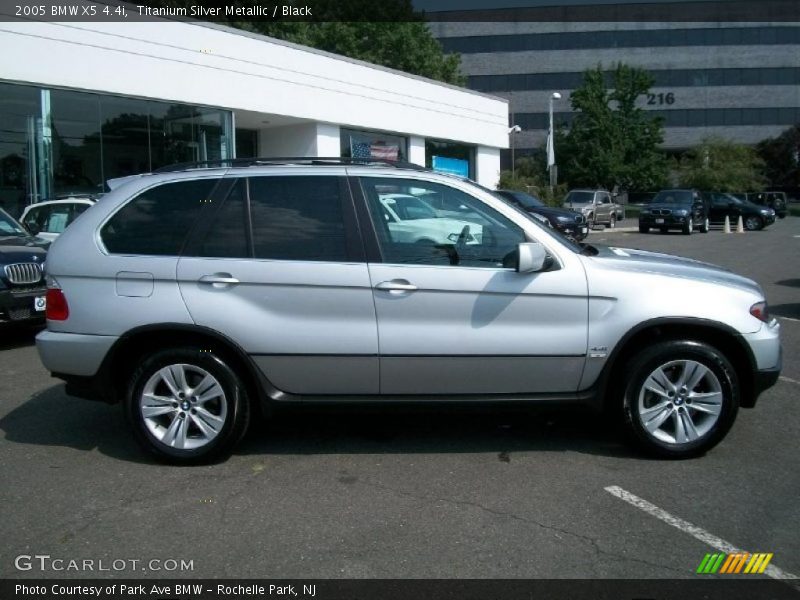 Titanium Silver Metallic / Black 2005 BMW X5 4.4i