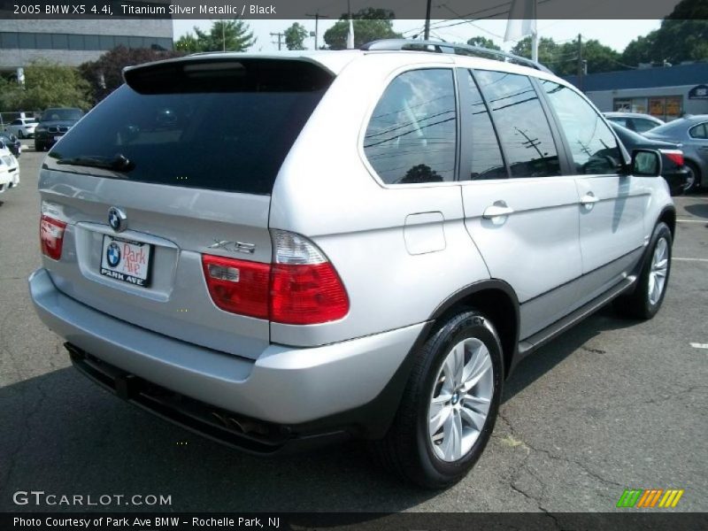 Titanium Silver Metallic / Black 2005 BMW X5 4.4i
