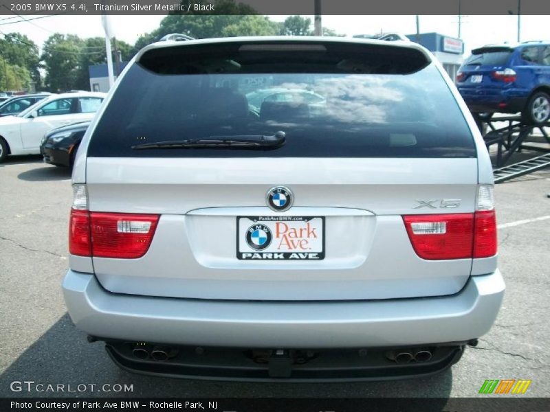 Titanium Silver Metallic / Black 2005 BMW X5 4.4i
