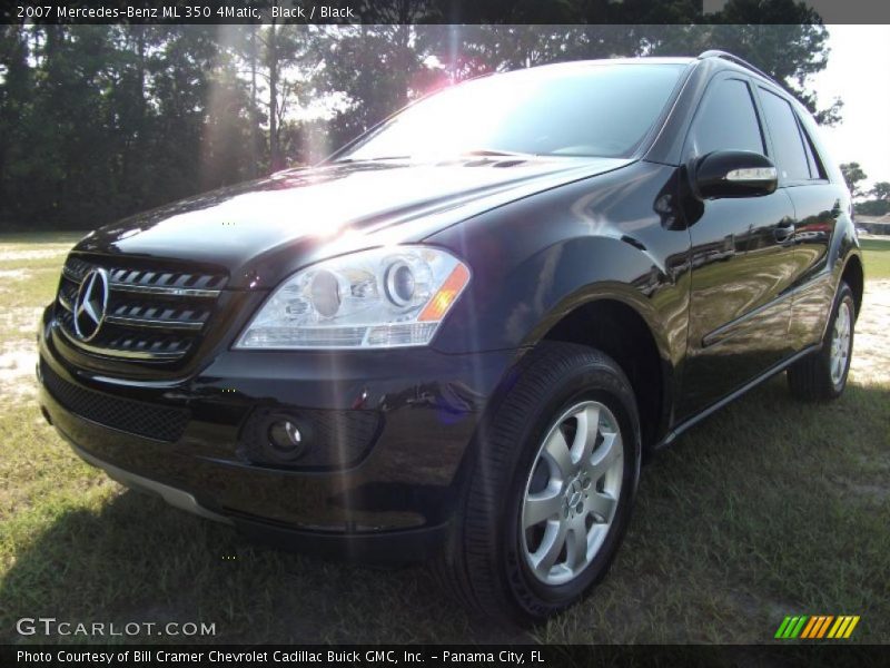 Black / Black 2007 Mercedes-Benz ML 350 4Matic