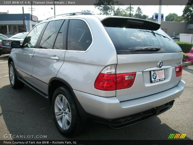 Titanium Silver Metallic / Black 2005 BMW X5 4.4i