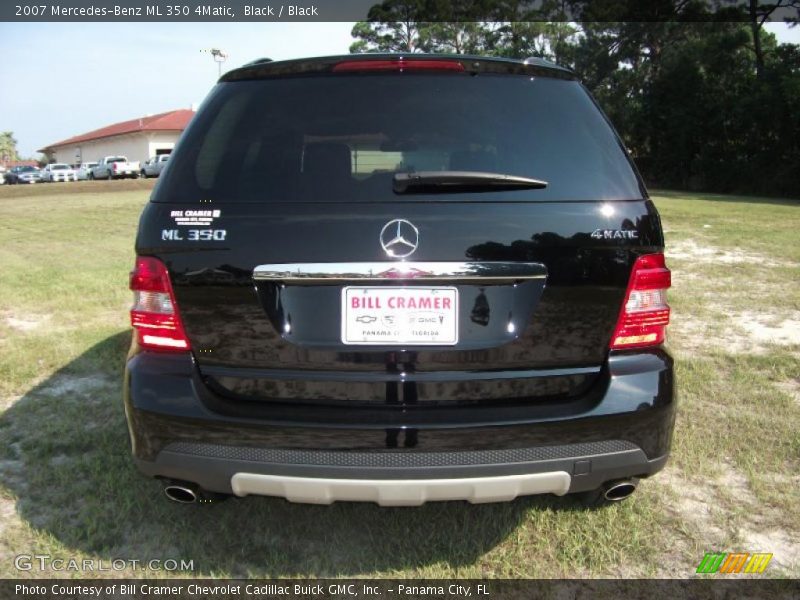 Black / Black 2007 Mercedes-Benz ML 350 4Matic