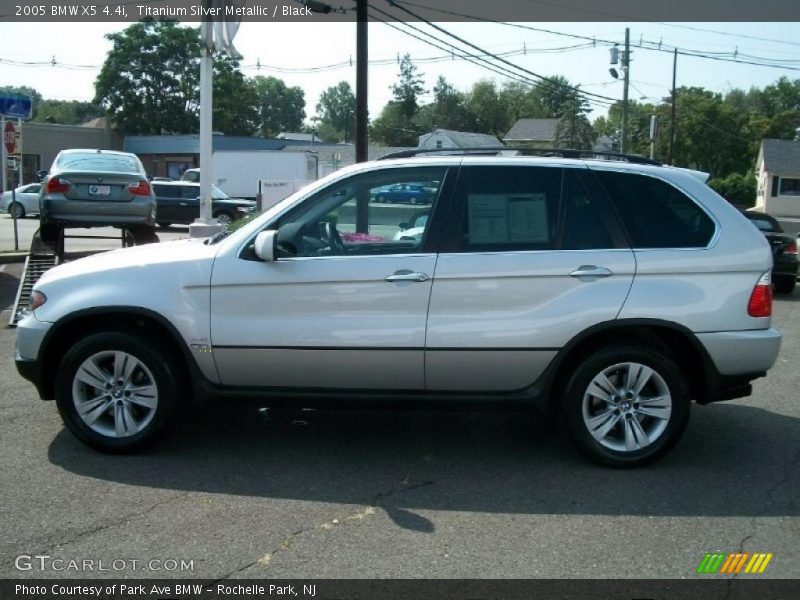 Titanium Silver Metallic / Black 2005 BMW X5 4.4i