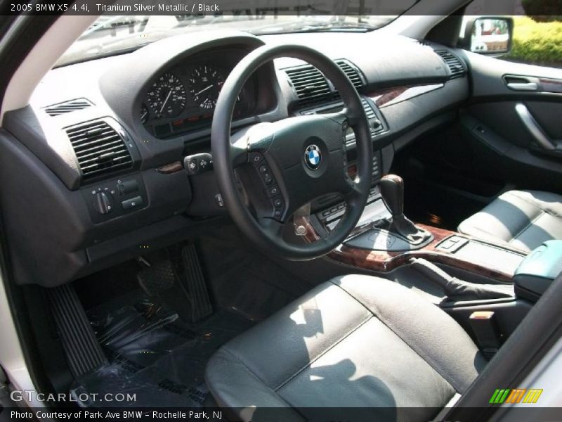 Titanium Silver Metallic / Black 2005 BMW X5 4.4i