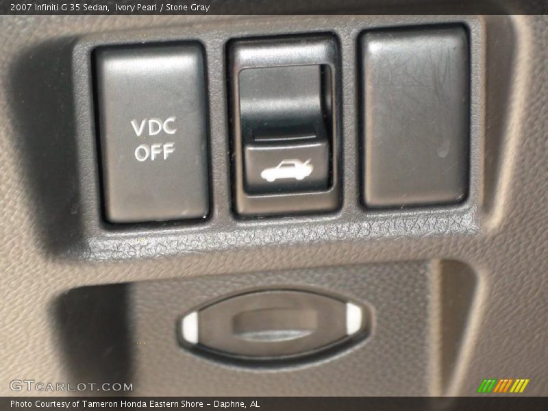 Ivory Pearl / Stone Gray 2007 Infiniti G 35 Sedan