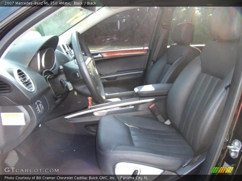 Black / Black 2007 Mercedes-Benz ML 350 4Matic