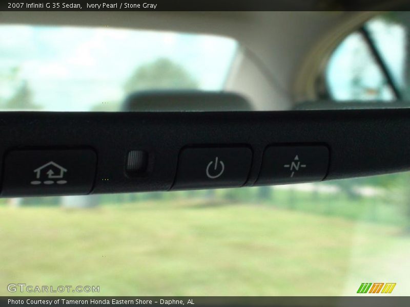 Ivory Pearl / Stone Gray 2007 Infiniti G 35 Sedan