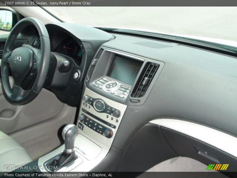 Ivory Pearl / Stone Gray 2007 Infiniti G 35 Sedan