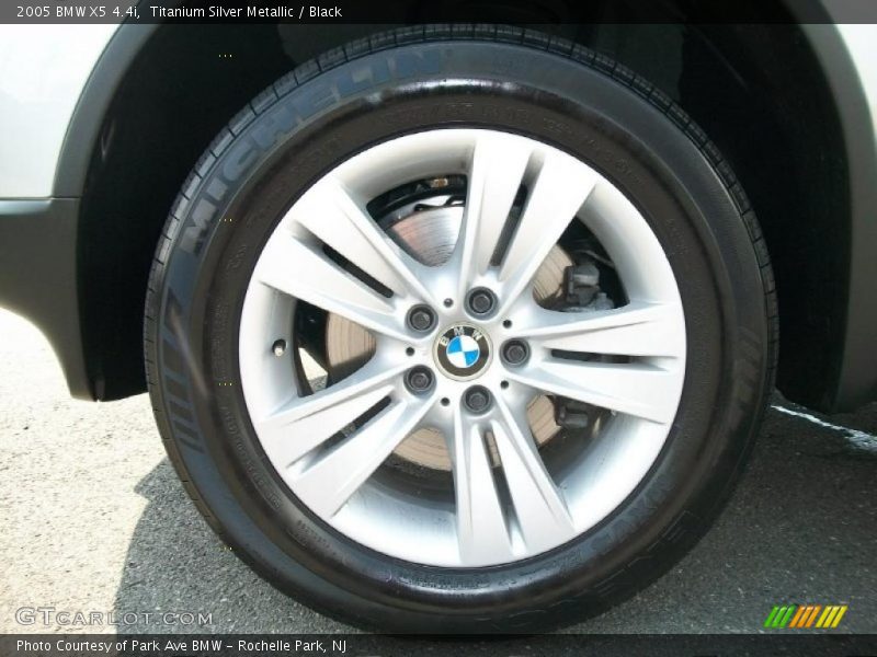 Titanium Silver Metallic / Black 2005 BMW X5 4.4i