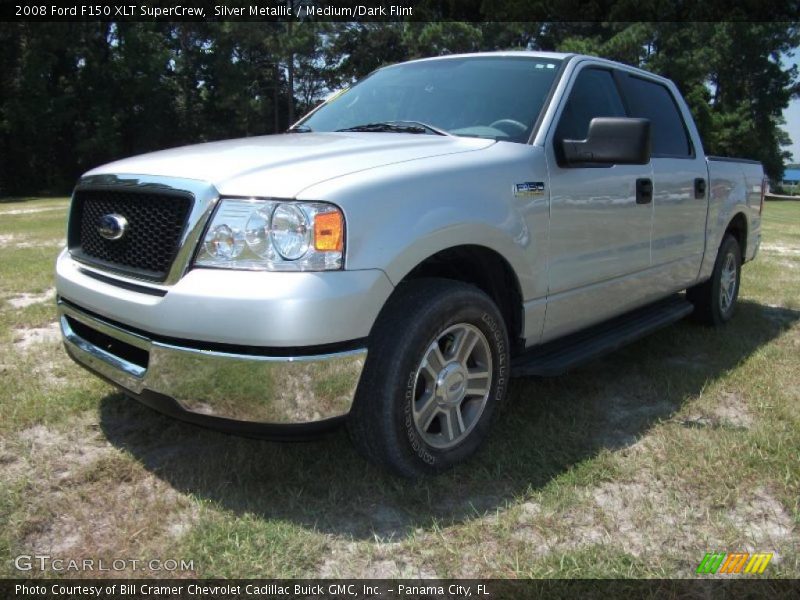 Silver Metallic / Medium/Dark Flint 2008 Ford F150 XLT SuperCrew