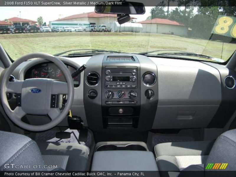 Silver Metallic / Medium/Dark Flint 2008 Ford F150 XLT SuperCrew