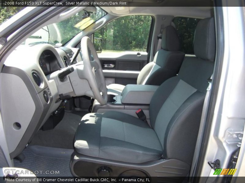 Silver Metallic / Medium/Dark Flint 2008 Ford F150 XLT SuperCrew