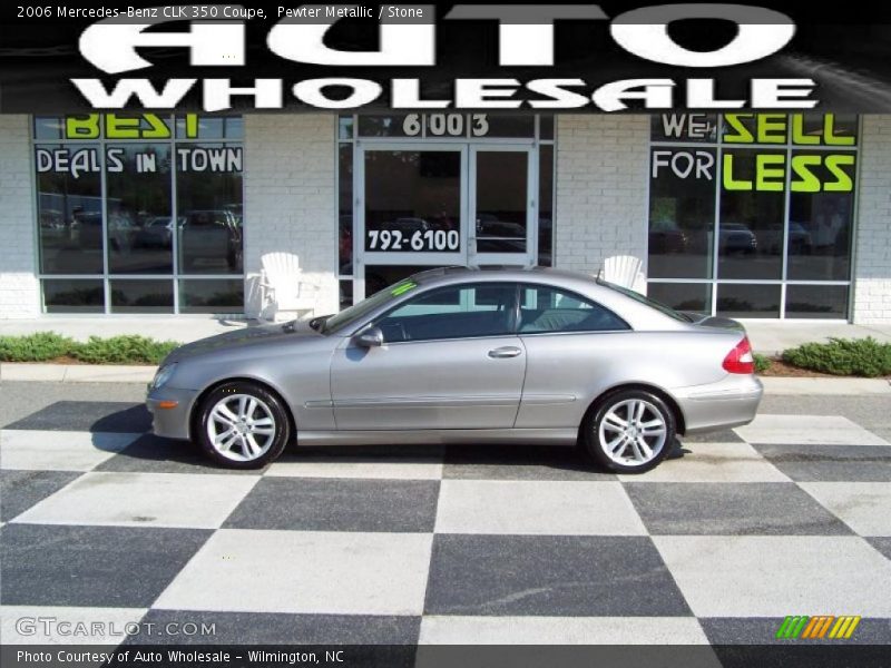 Pewter Metallic / Stone 2006 Mercedes-Benz CLK 350 Coupe