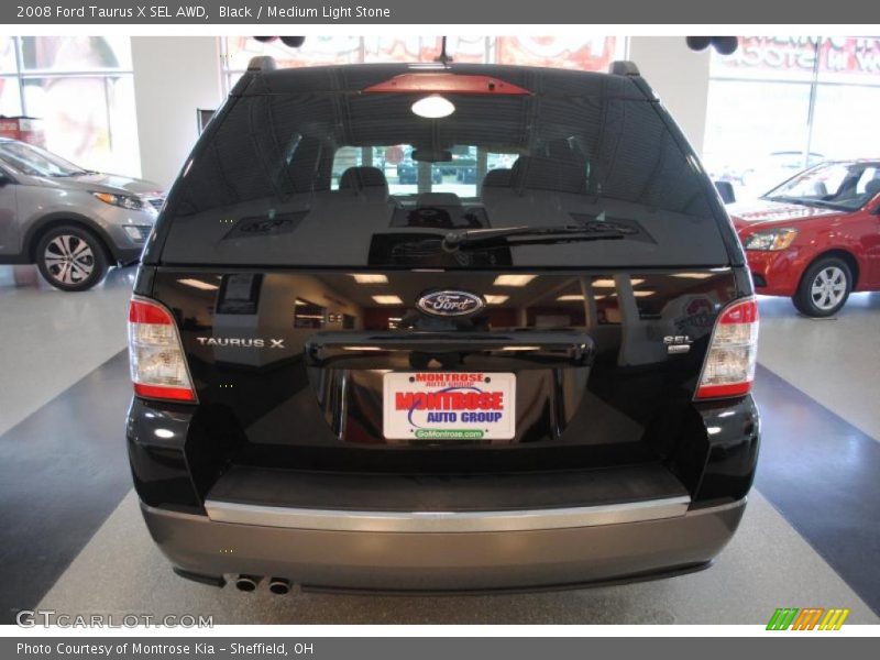 Black / Medium Light Stone 2008 Ford Taurus X SEL AWD
