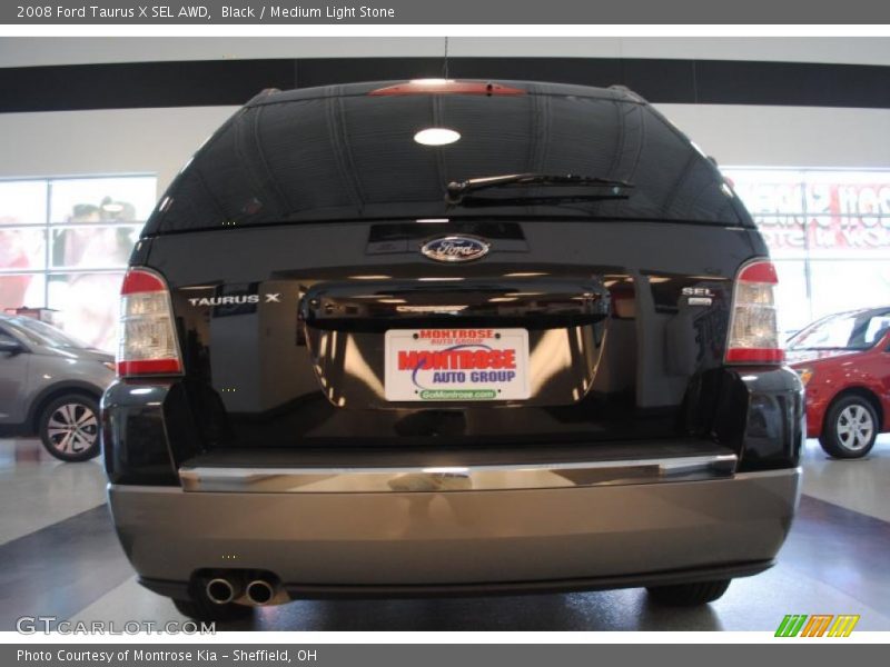 Black / Medium Light Stone 2008 Ford Taurus X SEL AWD