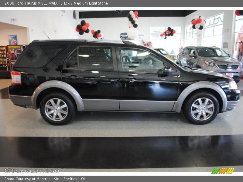 Black / Medium Light Stone 2008 Ford Taurus X SEL AWD