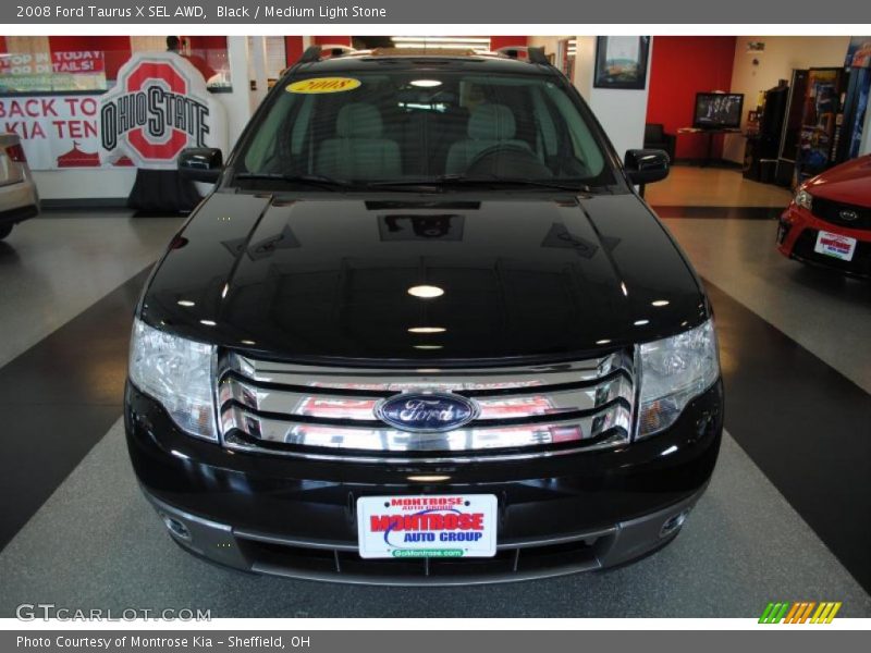 Black / Medium Light Stone 2008 Ford Taurus X SEL AWD