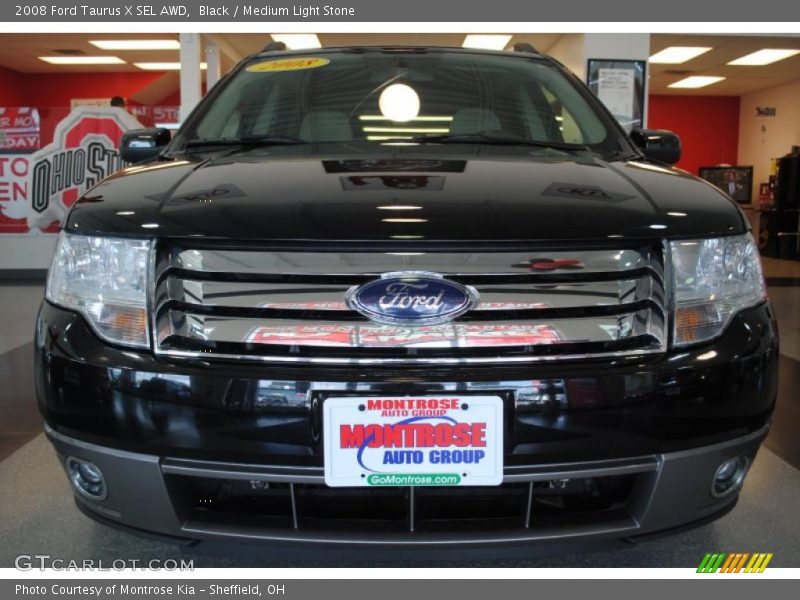 Black / Medium Light Stone 2008 Ford Taurus X SEL AWD
