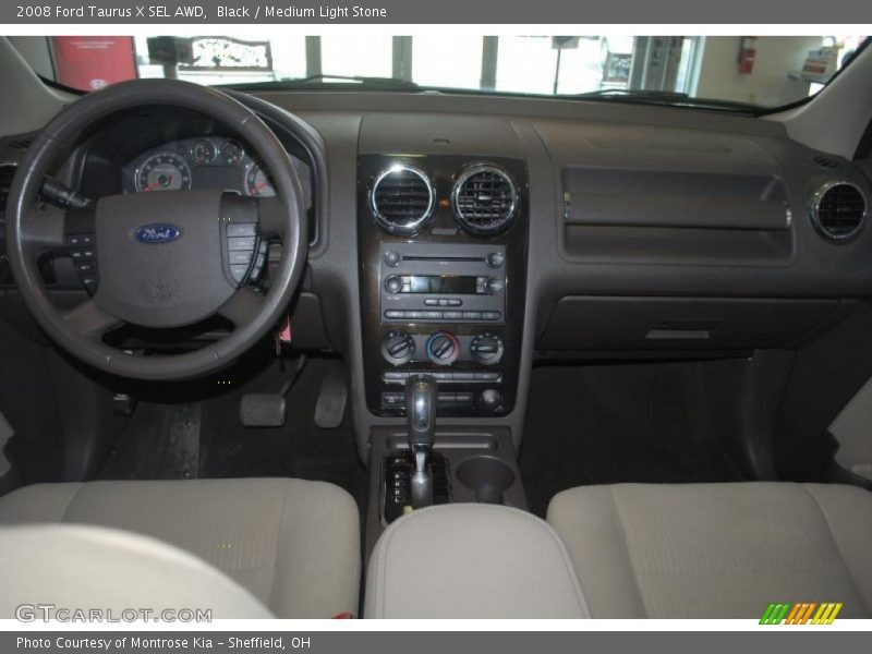 Black / Medium Light Stone 2008 Ford Taurus X SEL AWD