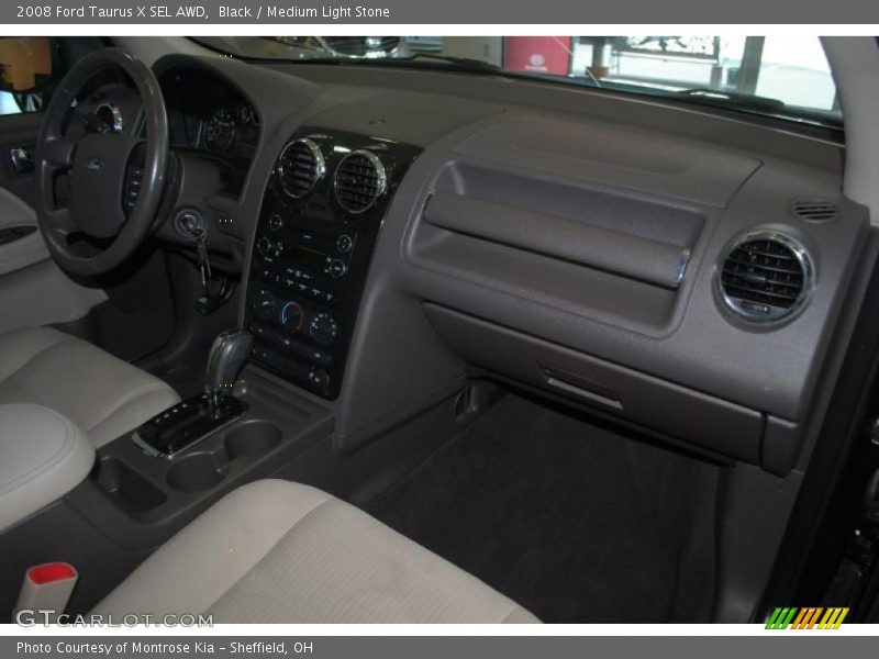 Black / Medium Light Stone 2008 Ford Taurus X SEL AWD