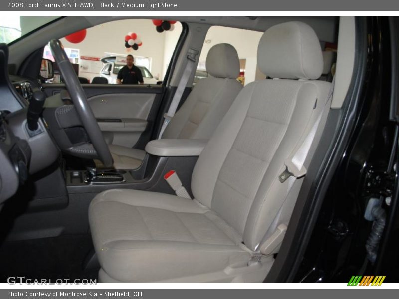 Black / Medium Light Stone 2008 Ford Taurus X SEL AWD