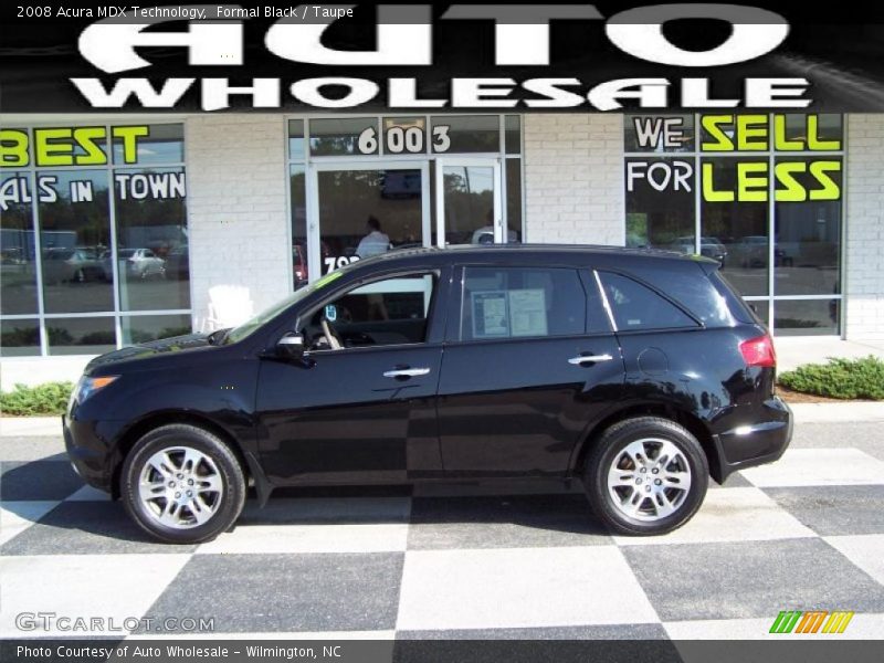 Formal Black / Taupe 2008 Acura MDX Technology
