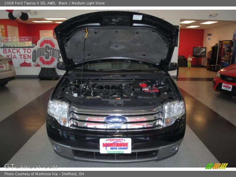 Black / Medium Light Stone 2008 Ford Taurus X SEL AWD